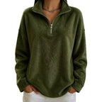Miss | Trui Dames Fleece Halve Rits Staande Kraag - Fleece - Miss Madera MIS-GO23IX