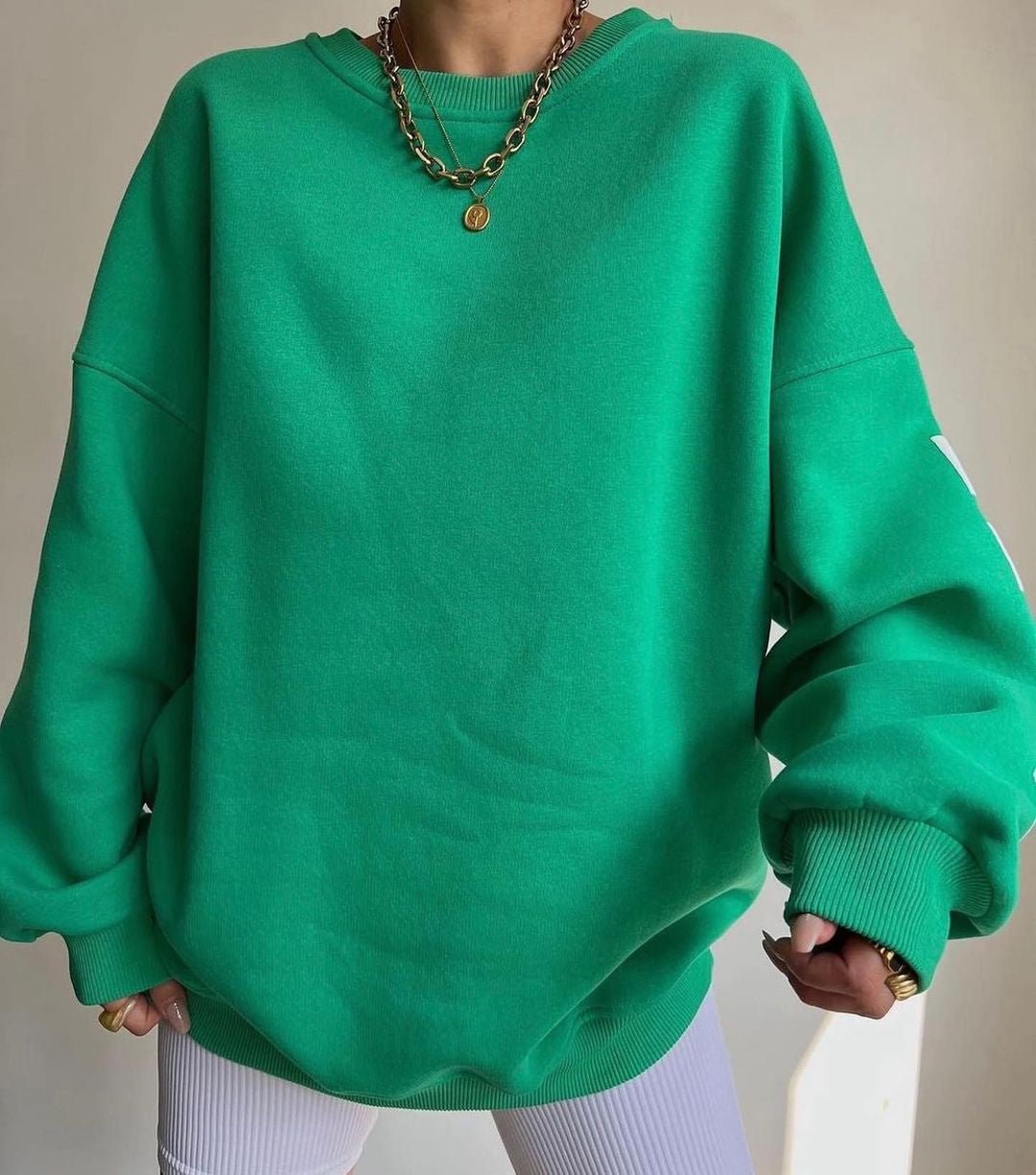 Miss | Trui Dames Oversized - Katoenmix - Miss Madera