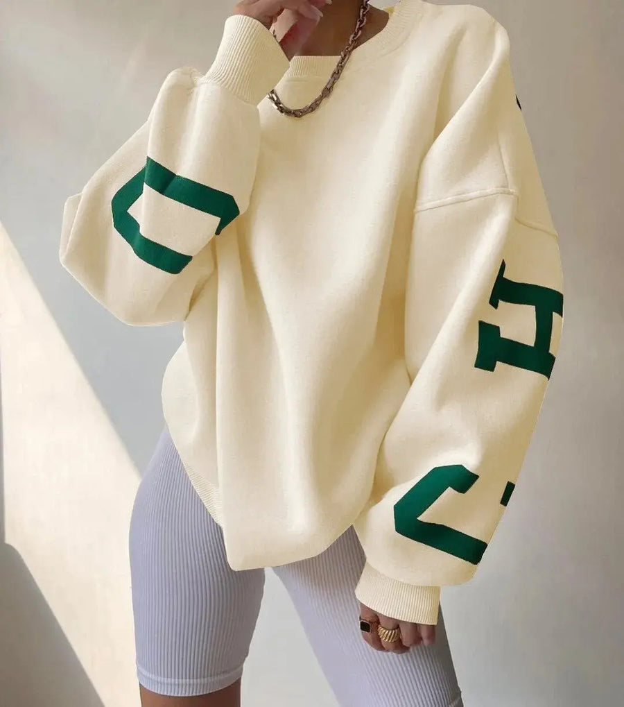 Gebreide Trui Dames Oversized Relaxed Fit Pullover