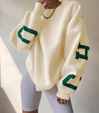Miss | Trui Dames Oversized - Katoenmix - Miss Madera