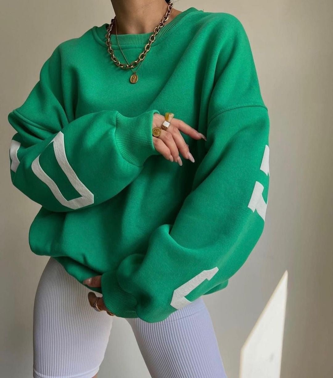 Miss | Trui Dames Oversized - Katoenmix - Miss Madera