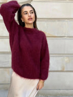 Miss | Trui Dames Oversized Ronde Hals Mohair Blend - Mohair - Miss Madera MIS-LKZP0J