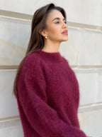 Miss | Trui Dames Oversized Ronde Hals Mohair Blend - Mohair - Miss Madera MIS-LKZP0J