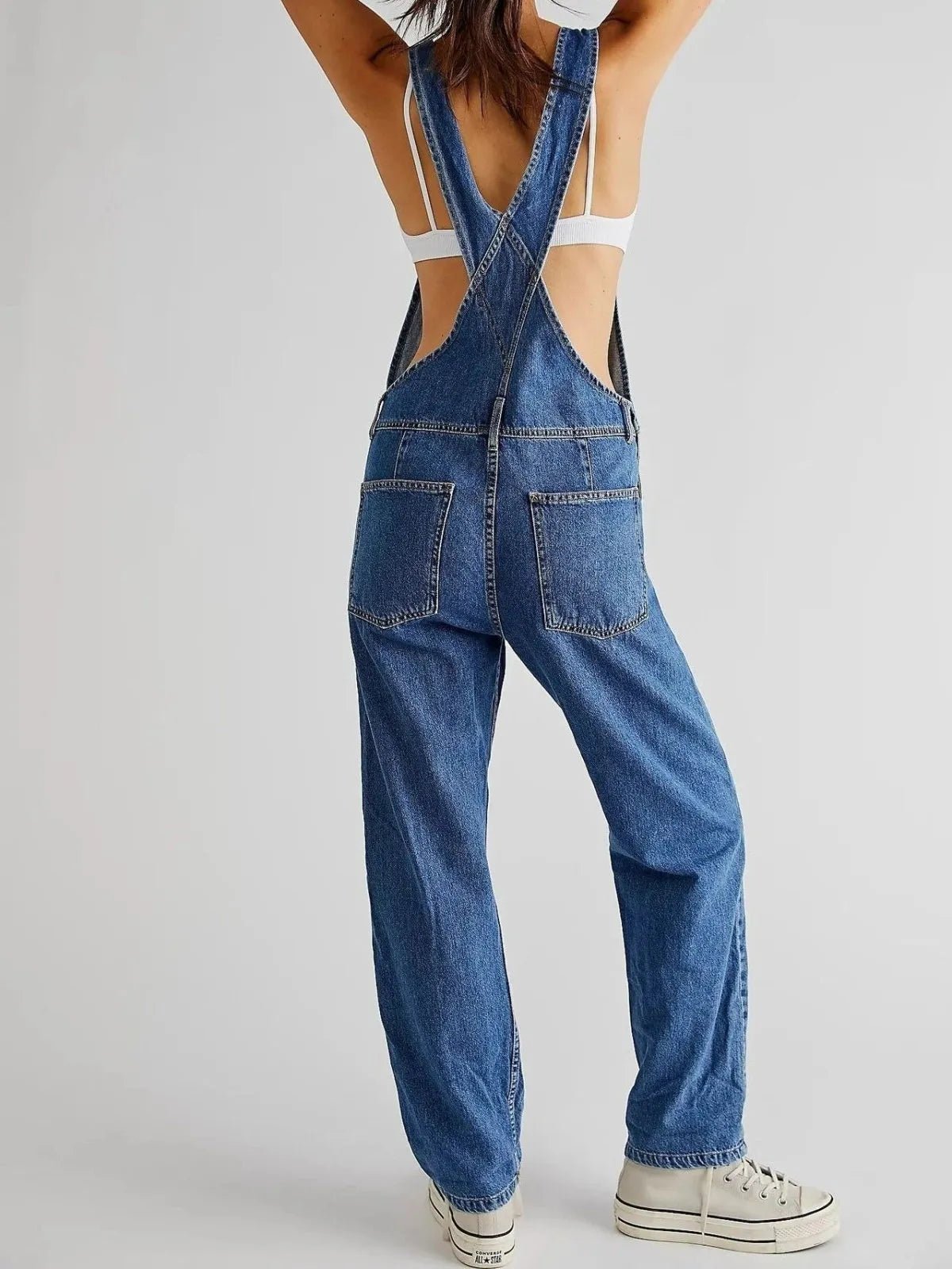 Miss | Tuinbroek Dames Wide Leg High Waist - Denim - Miss Madera MIS-D9A6DD