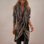 Miss | Tuniekjurk Dames Wrap V-hals Driekwart Mouw Relaxed - Miss Madera MIS-QTXMP1