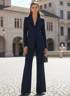 Miss | Tweedelig Pak (Blazer &amp; Pantalon) Dames Casual Elegant - Premium wolmix blend - Miss Madera