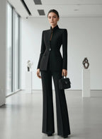 Miss | Tweedelig Pak (Blazer &amp; Pantalon) Dames Casual Elegant - Premium wolmix blend - Miss Madera