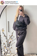 Miss | Tweedelige Loungewear Set Dames Casual - Katoenmix - Miss Madera