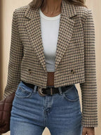 Miss | Tweedelige Set Dames Blazer Geruit – Co-ord Set Polyester - Miss Madera MIS-RCDWJH