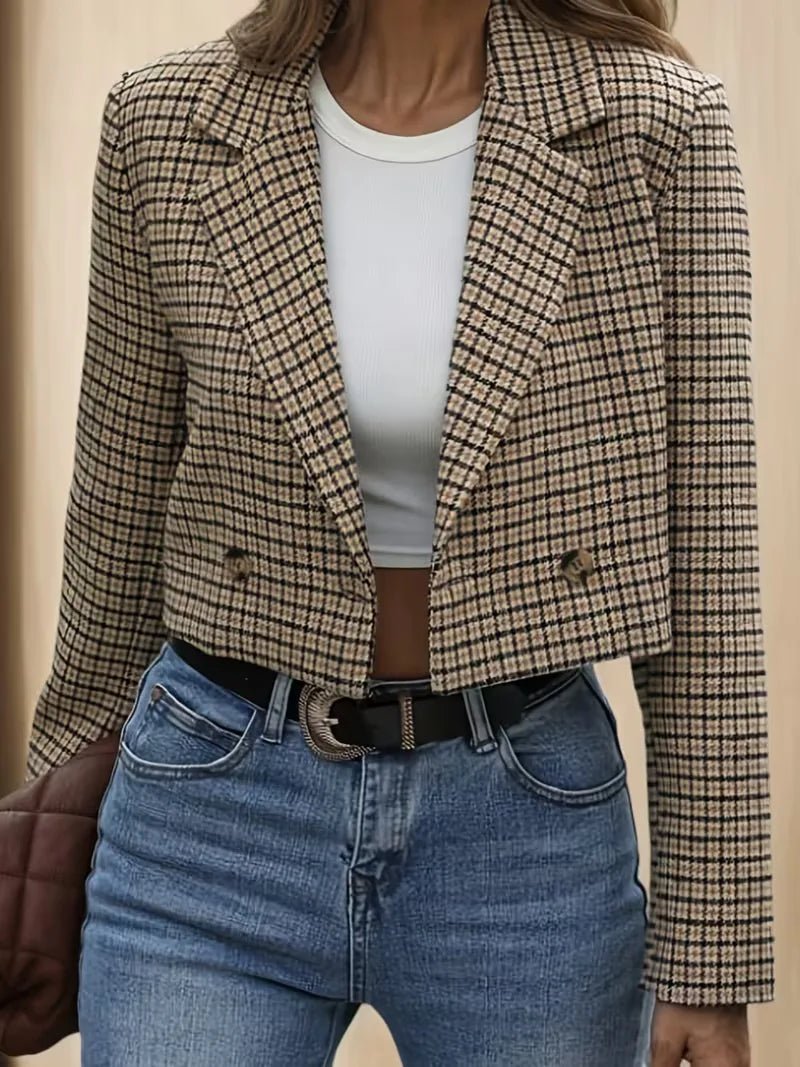 Miss | Tweedelige Set Dames Blazer Geruit – Co-ord Set Polyester - Miss Madera MIS-RCDWJH