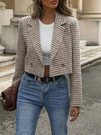 Miss | Tweedelige Set Dames Blazer Geruit – Co-ord Set Polyester - Miss Madera MIS-7G1LU6