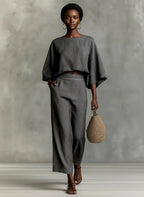 Miss | Tweedelige Set Dames Casual Elegant - Linnen Blend - Miss Madera