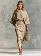 Miss | Tweedelige Set Dames Casual Elegant - Linnen Blend - Miss Madera