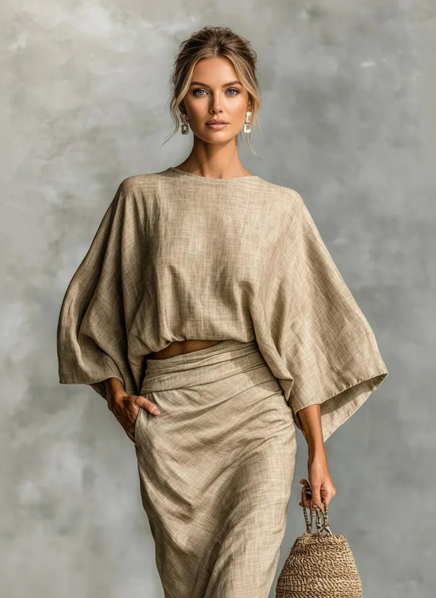Miss | Tweedelige Set Dames Casual Elegant - Linnen Blend - Miss Madera