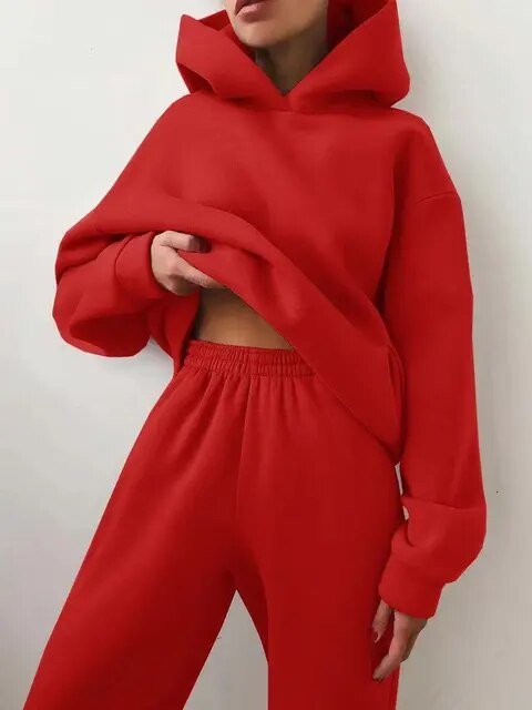 Miss | Tweedelige Set Dames Hoodie Joggingbroek – Co-ord Set Polyester - Miss Madera MIS-O9SOJH