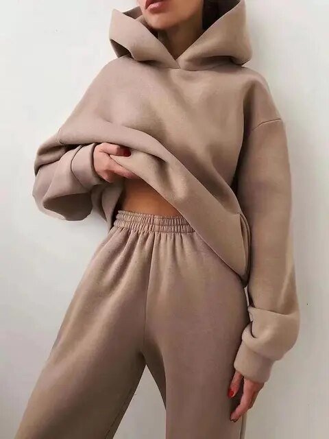 Miss | Tweedelige Set Dames Hoodie Joggingbroek – Co-ord Set Polyester - Miss Madera MIS-THE7KS