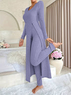 Miss | Tweedelige Set Dames Top & Broek Rib – Co-ord Set Polyester - Miss Madera MIS-9FD93C