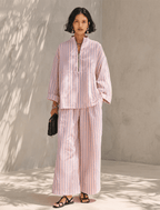Miss | Tweedelige Set Dames Top en Wijde Broek – Co-ord Set - Miss Madera MIS-4YKJBT