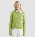 Miss | Vest Dames Asymmetrische Knopen Losse Fit Gelaagd - Gebreid - Miss Madera MIS-EUO192
