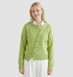 Miss | Vest Dames Asymmetrische Knopen Losse Fit Gelaagd - Gebreid - Miss Madera MIS-EUO192
