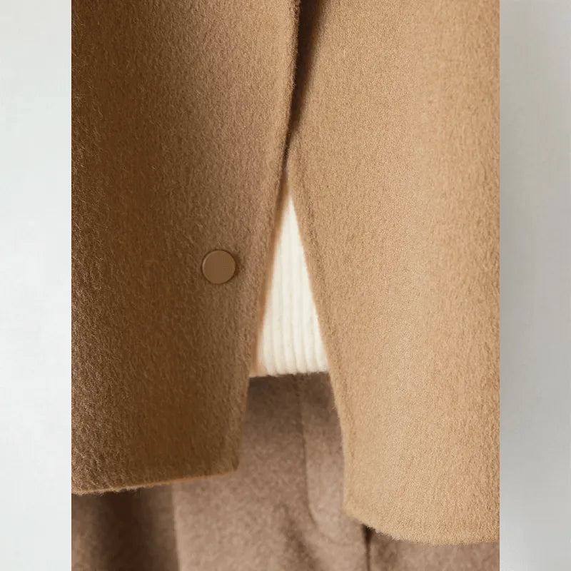 Miss | Vest Dames Cropped Revers-Kraag Drukknopen - Gebreid - Miss Madera MIS-8HGQA2