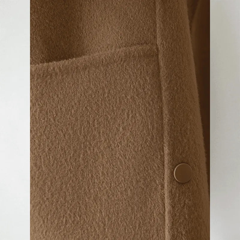 Miss | Vest Dames Cropped Revers-Kraag Drukknopen - Gebreid - Miss Madera MIS-8HGQA2