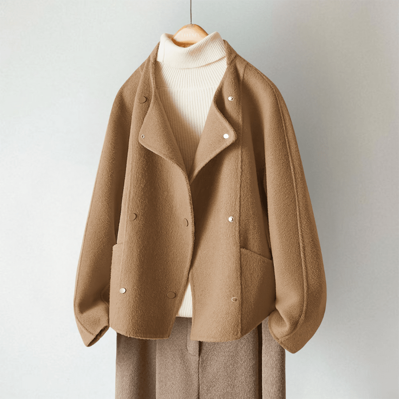 Miss | Vest Dames Cropped Revers-Kraag Drukknopen - Gebreid - Miss Madera MIS-8HGQA2