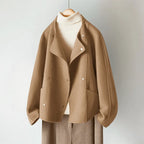 Miss | Vest Dames Cropped Revers-Kraag Drukknopen - Gebreid - Miss Madera MIS-8HGQA2