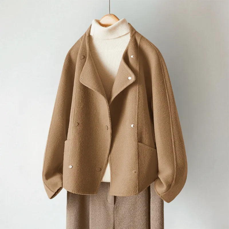 Miss | Vest Dames Cropped Revers-Kraag Drukknopen - Gebreid - Miss Madera MIS-8HGQA2