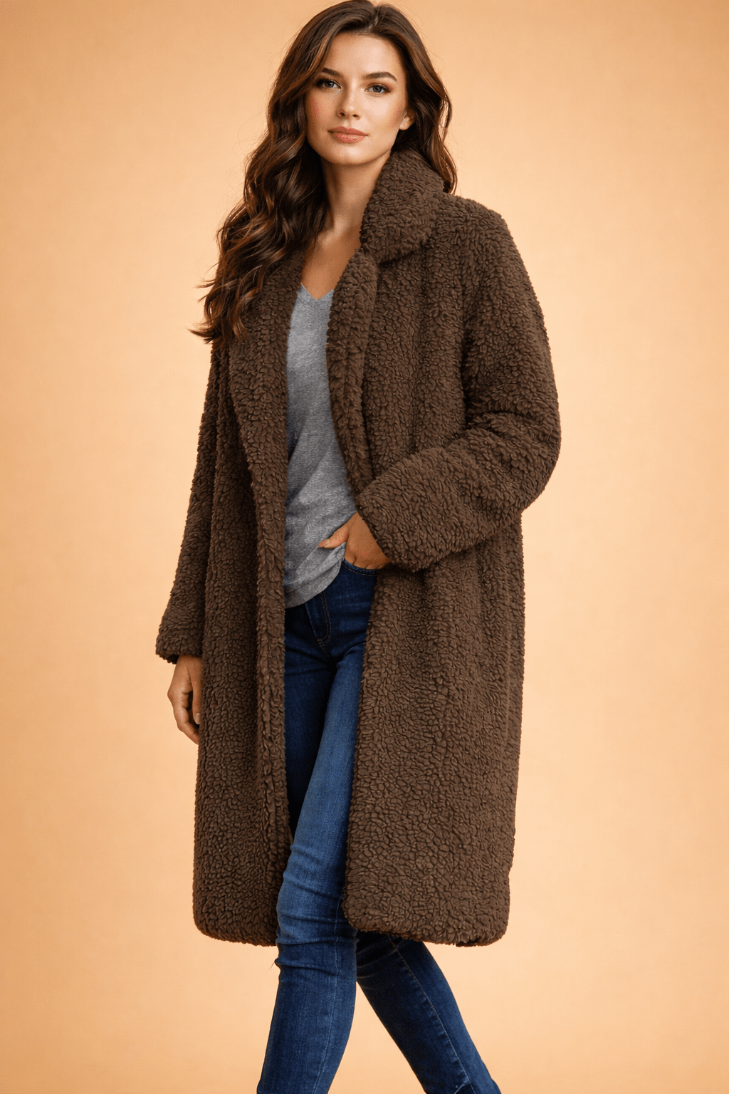 Miss | Vest Dames Lange Cardigan Jasmodel met Kraag - Miss Madera MIS-KJMXZO