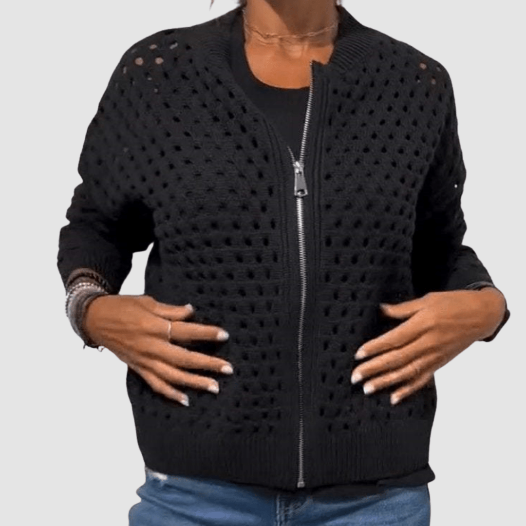 Miss | Vest Dames Oversized Knoopsluiting Casual - Gebreid - Miss Madera MIS-S62XHC