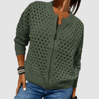 Miss | Vest Dames Oversized Knoopsluiting Casual - Gebreid - Miss Madera MIS-JGH69P