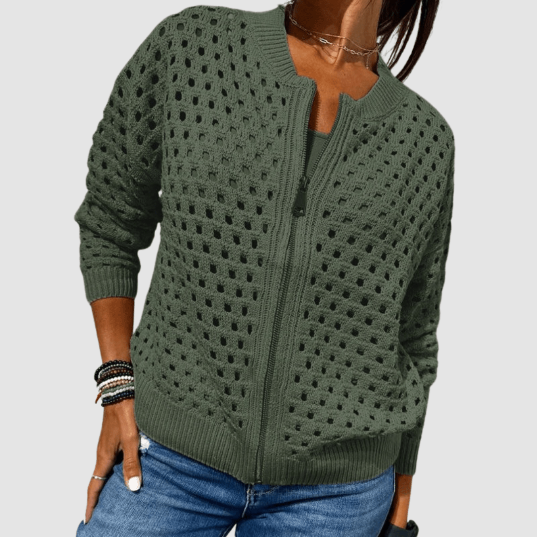 Miss | Vest Dames Oversized Knoopsluiting Casual - Gebreid - Miss Madera MIS-JGH69P
