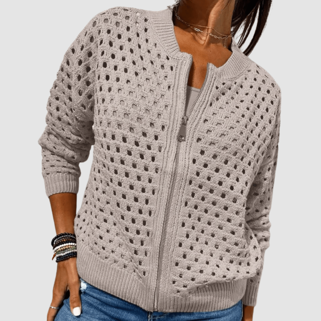 Miss | Vest Dames Oversized Knoopsluiting Casual - Gebreid - Miss Madera MIS-BC3AWO