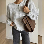 Miss | Vest Dames Ronde Hals Lange Mouw Vintage - Gebreid - Miss Madera MIS-HQ5ZCN