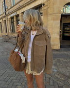 Miss | Vest Dames staande kraag Casual - Suede - Miss Madera MIS-KOLLRQ