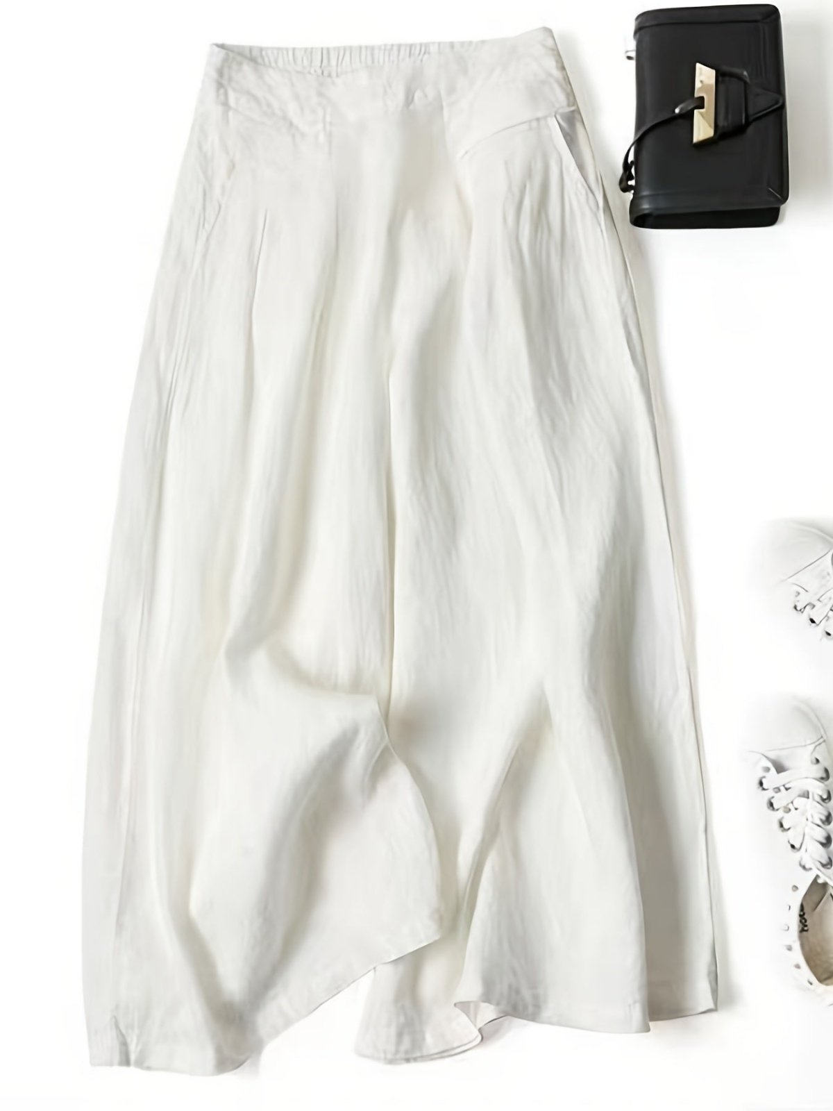 Miss | Wide Leg Broek Dames - Viscose-Linnen Mix - Miss Madera MIS-DH7QJM