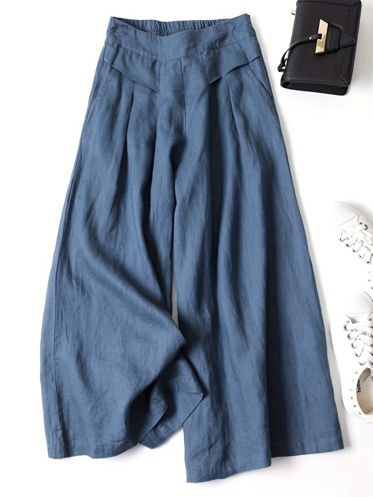 Miss | Wide Leg Broek Dames - Viscose-Linnen Mix - Miss Madera MIS-PV4O0K
