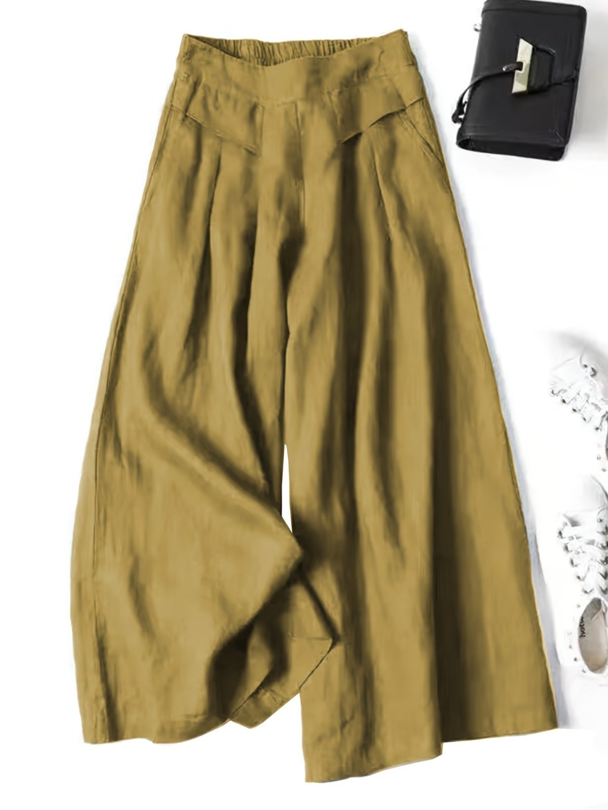 Miss | Wide Leg Broek Dames - Viscose-Linnen Mix - Miss Madera MIS-29ULR1