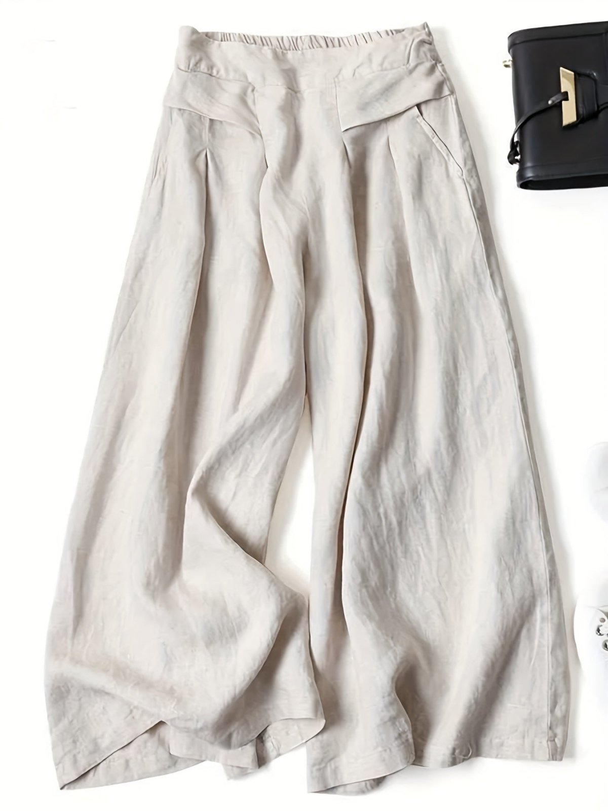 Miss | Wide Leg Broek Dames - Viscose-Linnen Mix - Miss Madera MIS-6QCLHS