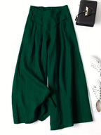 Miss | Wide Leg Broek Dames - Viscose-Linnen Mix - Miss Madera MIS-AC5GPL