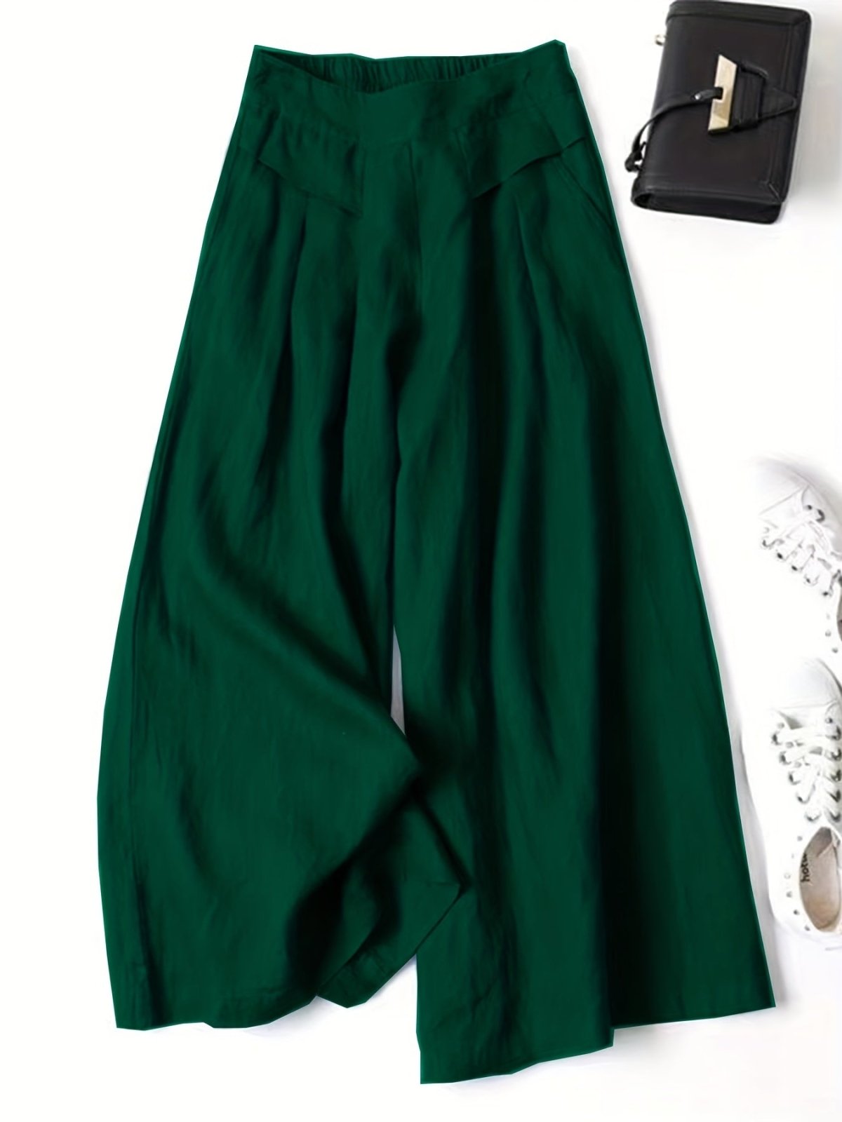 Miss | Wide Leg Broek Dames - Viscose-Linnen Mix - Miss Madera MIS-AC5GPL