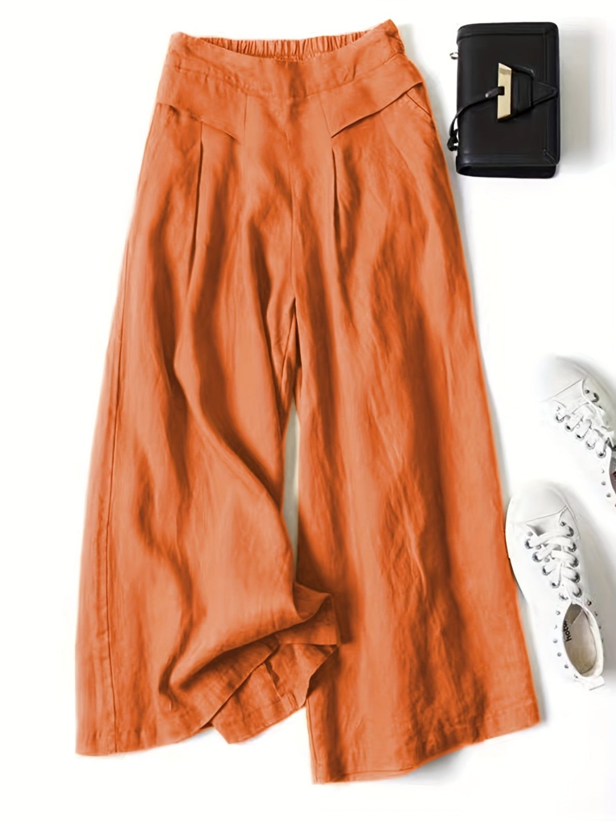 Miss | Wide Leg Broek Dames - Viscose-Linnen Mix - Miss Madera MIS-DH7QJM