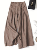Miss | Wide Leg Broek Dames - Viscose-Linnen Mix - Miss Madera MIS-I7HJ6P