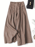 Miss | Wide Leg Broek Dames - Viscose-Linnen Mix - Miss Madera MIS-I7HJ6P