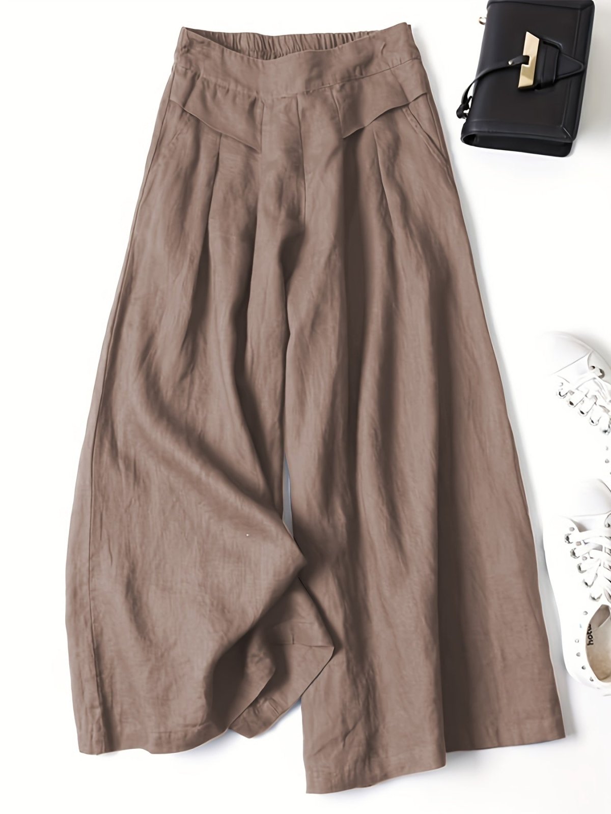Miss | Wide Leg Broek Dames - Viscose-Linnen Mix - Miss Madera MIS-I7HJ6P