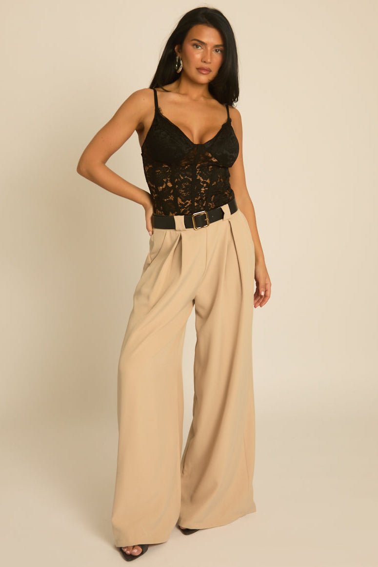 Miss | Wide Leg trouser Dames Casual Elegant - Kant en polyester - Miss Madera