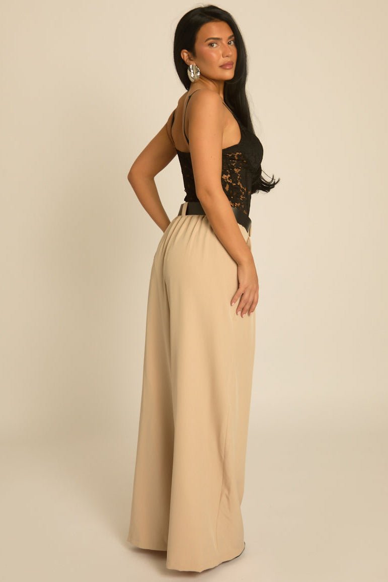 Miss | Wide Leg trouser Dames Casual Elegant - Kant en polyester - Miss Madera