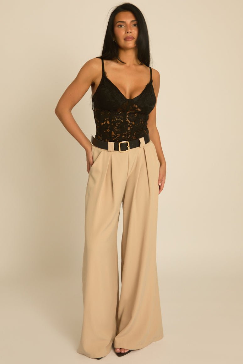 Miss | Wide Leg trouser Dames Casual Elegant - Kant en polyester - Miss Madera