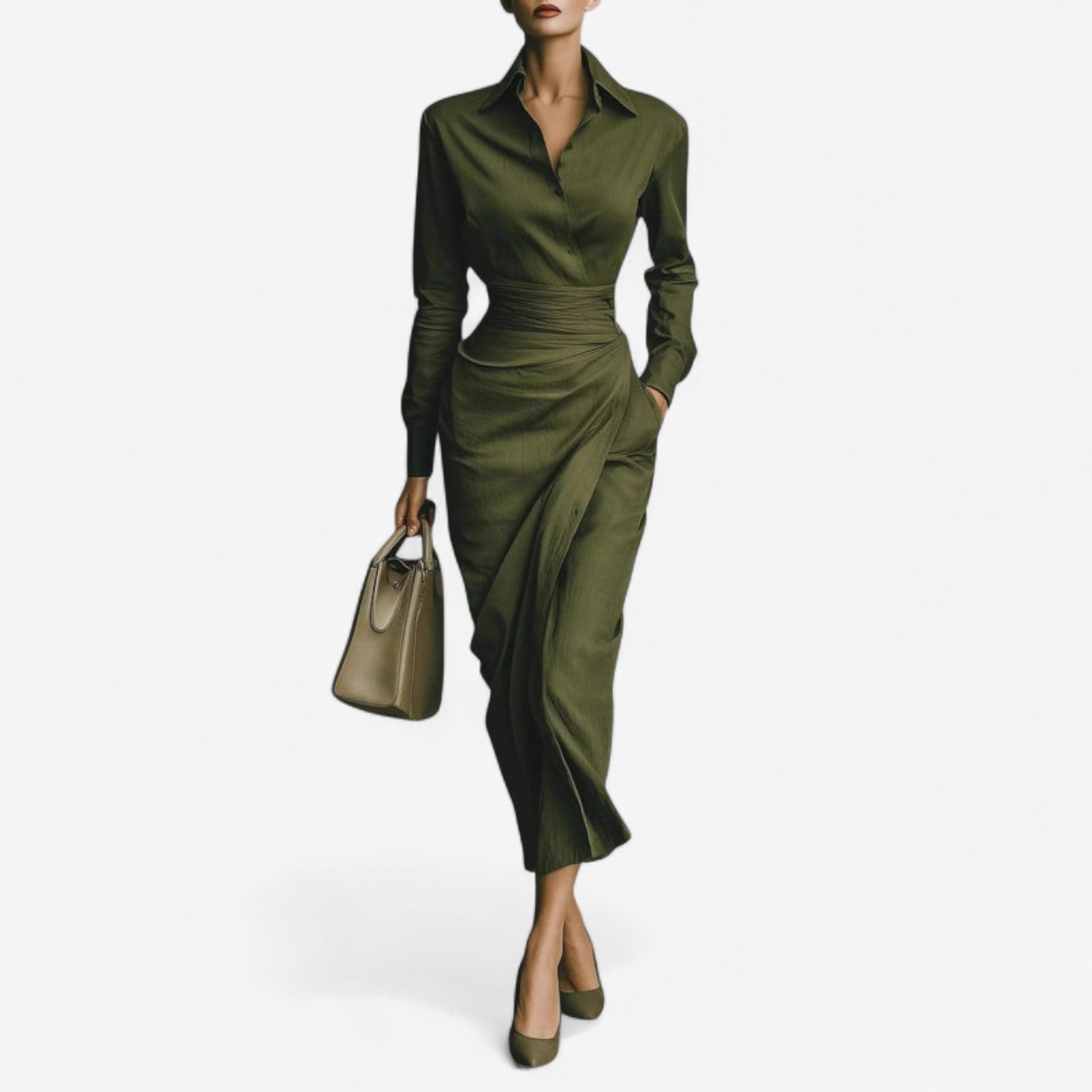 Miss | Wikkeljurk Dames Midi - Viscose - Miss Madera MIS-8EE6E5